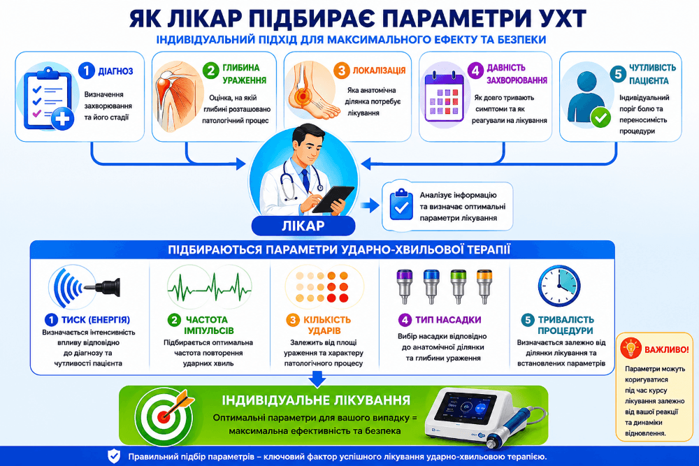 Ударно-хвильова терапія (УХТ): сучасний метод лікування болю в сухожиллях, фасціях і суглобах