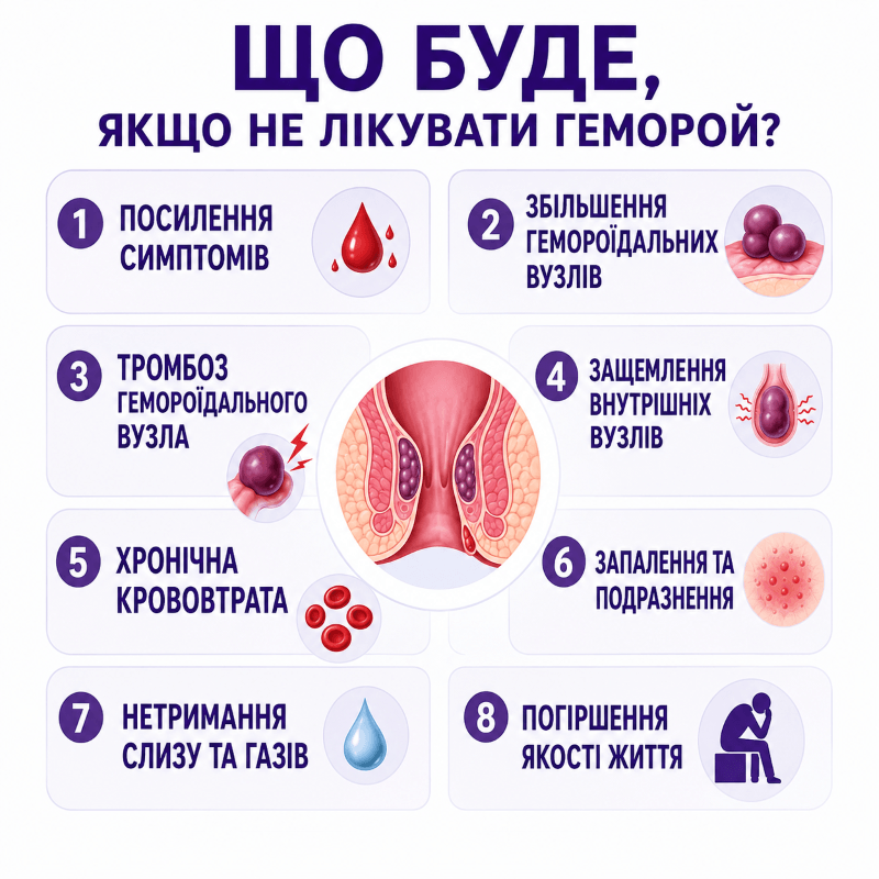Що буде, якщо не лікувати геморой?