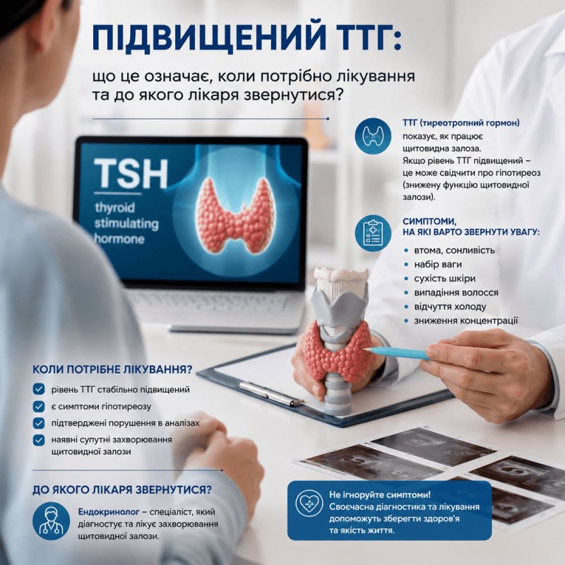 Підвищений ТТГ: що це означає, коли потрібно лікування та до якого лікаря звернутися?