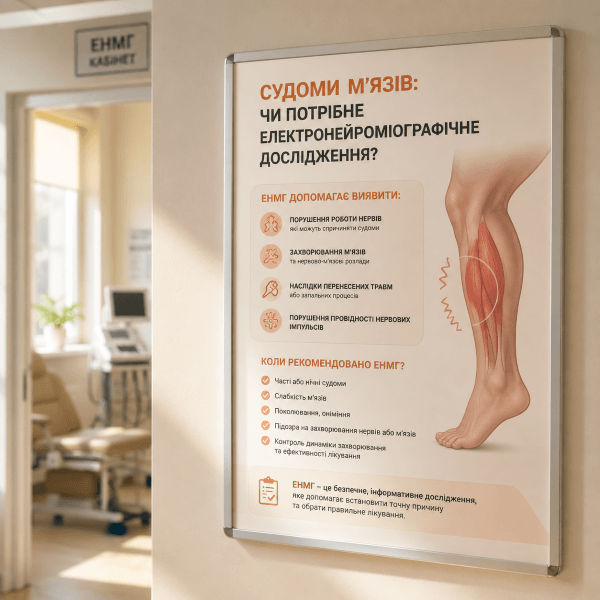 Судоми м'язів: чи потрібне електронейроміографічне дослідження?