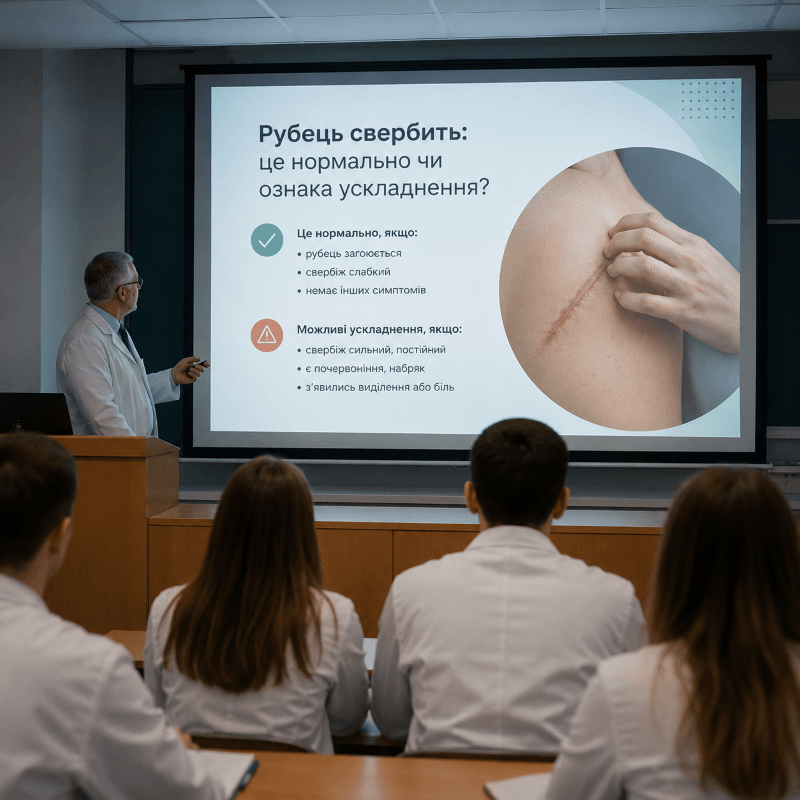 Рубець свербить: це нормально чи ознака ускладнення?