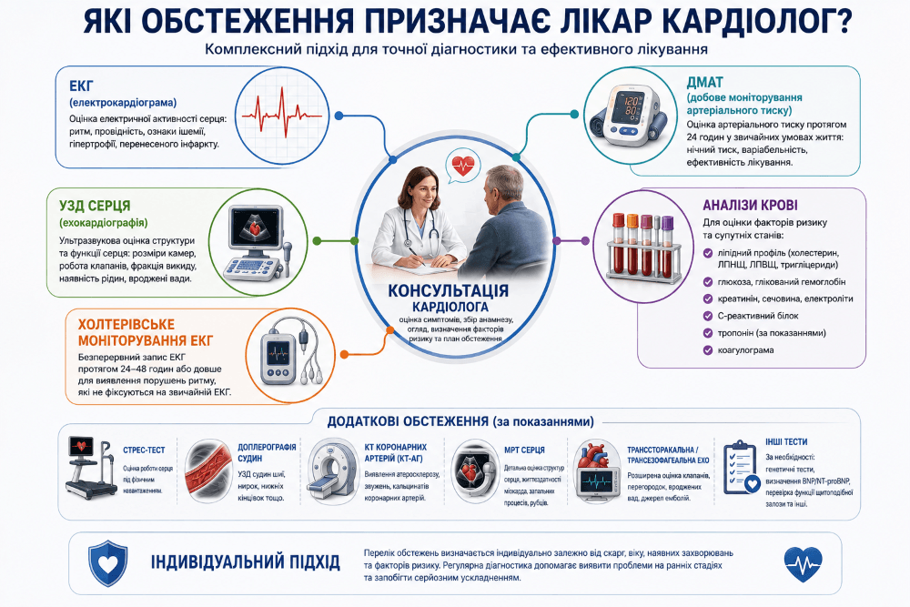 Кардіолог у Кропивницькому — консультація, діагностика та сучасне лікування захворювань серця